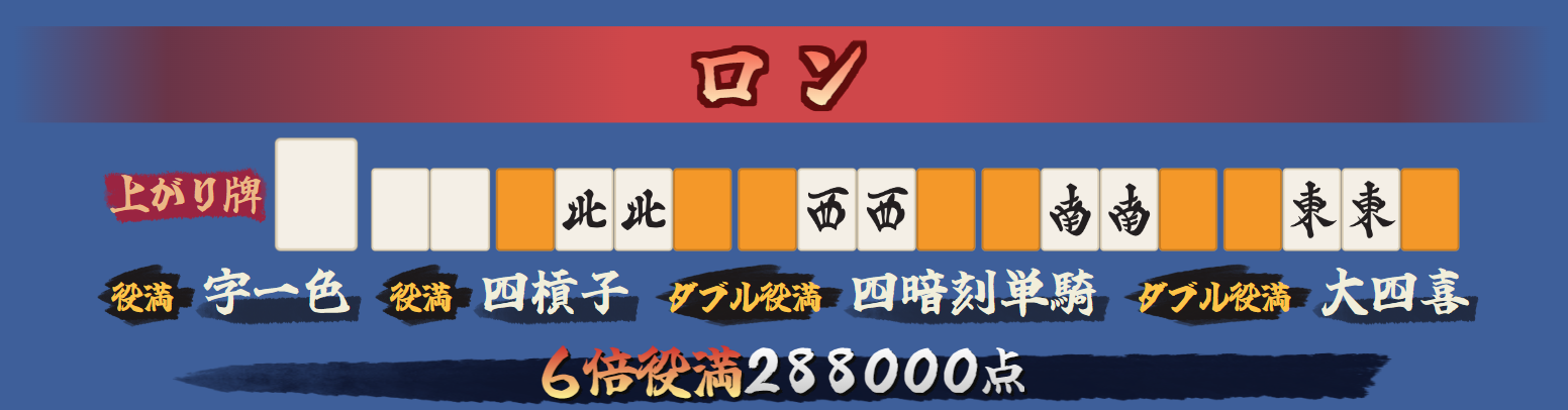 6倍役満